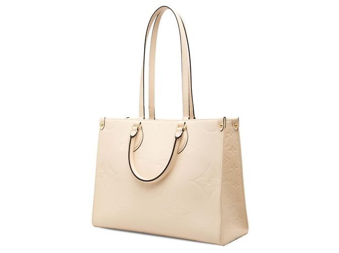 Borsa Louis Vuitton Monogram Empreinte OnTheGo MM Crudo - vista 2