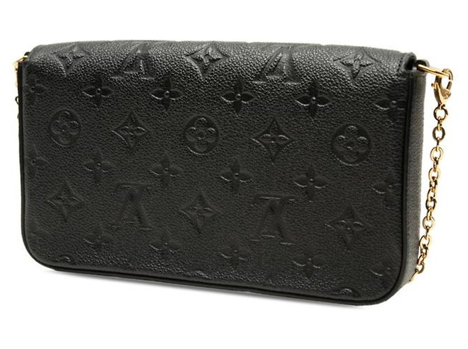 Borsa a tracolla Louis Vuitton Monogram Empreinte Pochette Felicie Chain Nero - vista 2