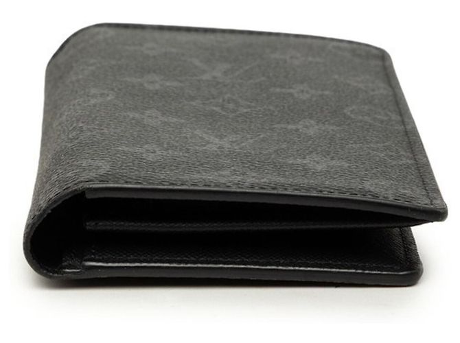 Portafoglio lungo Louis Vuitton Monogram Eclipse Brazza Nero - vista 3