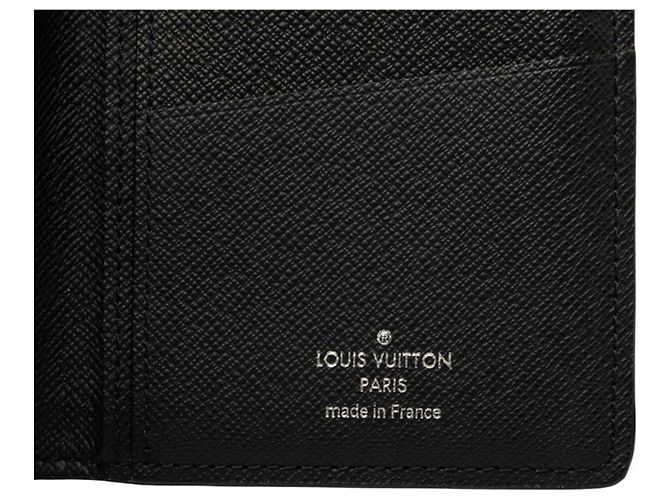 Portafoglio lungo Louis Vuitton Monogram Eclipse Brazza Nero - vista 6