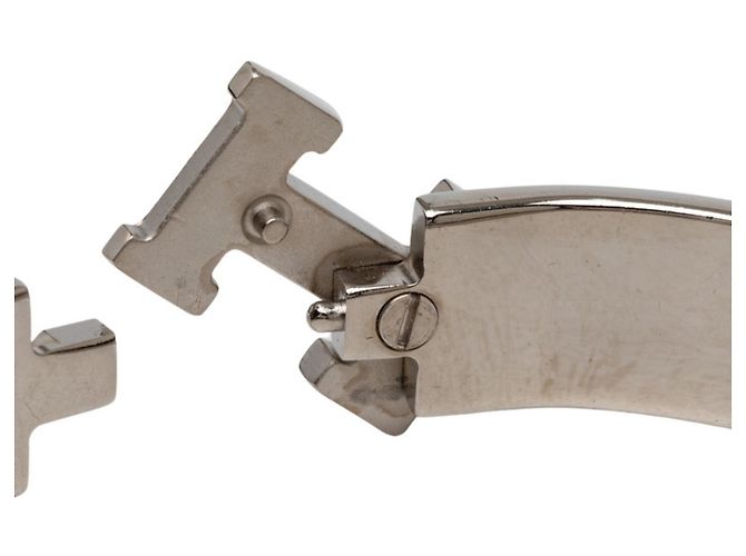 Hermès Hermes Click H PM Armband Silber Weiß - Ansicht 4