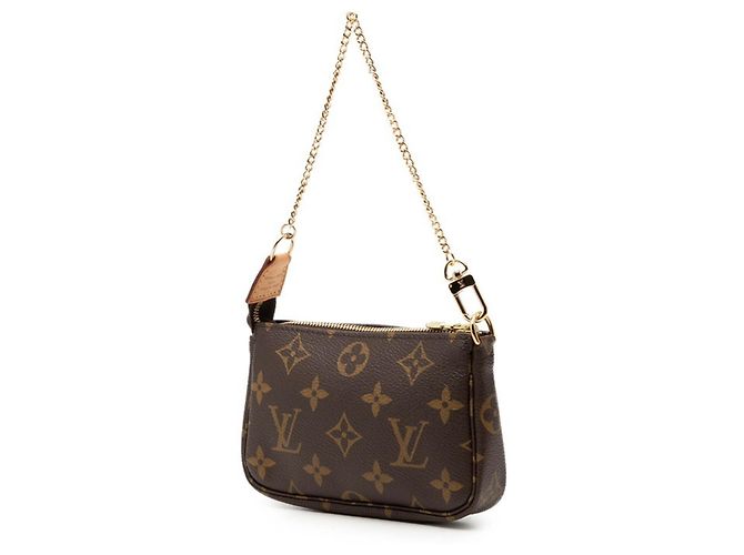 Louis Vuitton Monogram Mini Pochette Accessoires Marrone - vista 2