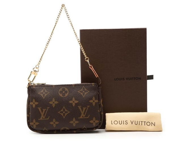 Louis Vuitton Monogram Mini Pochette Accessoires Marrone - vista 7