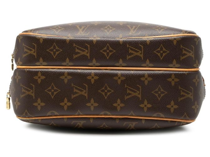 Borsa a tracolla Louis Vuitton Monogram Reporter PM Marrone - vista 3
