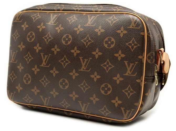 Borsa a Spalla Louis Vuitton Monogram Reporter PM Marrone - vista 2