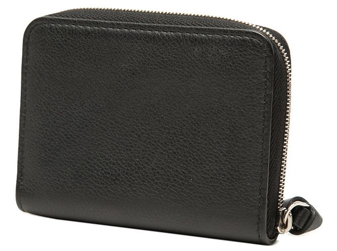 Louis Vuitton Lockme Zippy Münzbeutel aus schwarzem Leder Noir - Ansicht 2