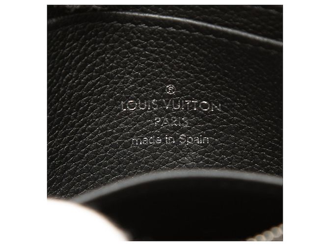 Louis Vuitton Lockme Zippy Münzbeutel aus schwarzem Leder Noir - Ansicht 7