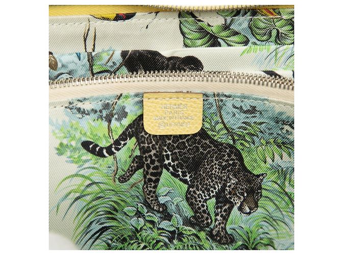 Hermès Cartera larga Azap Hermes en cuero Epsom amarillo Soufre - vista 6