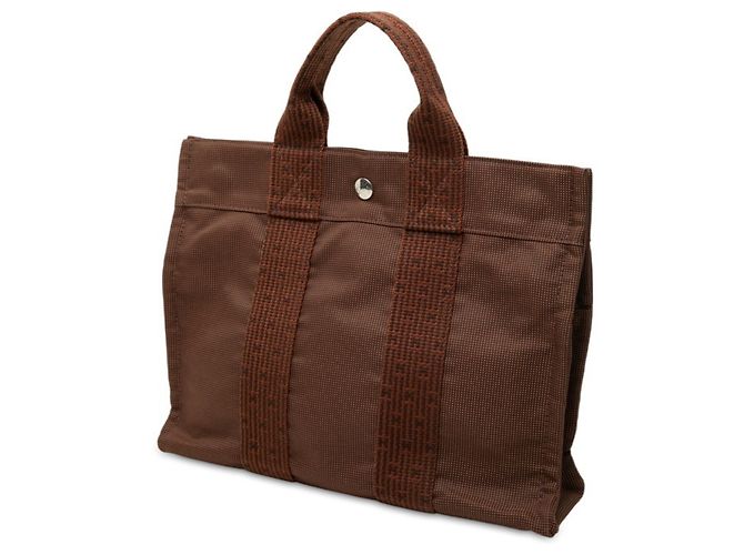 Hermès Borsa Tote Hermes Herline PM Marrone - vista 2