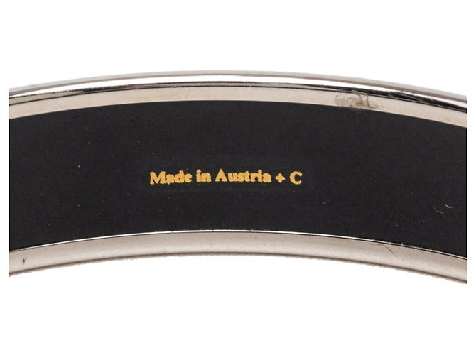 Hermès Bracciale rigido in smalto Hermes Email MM Argento Verde - vista 5