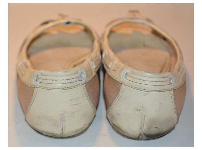 Bailarinas Burberry Check Castaño Beige - vista 3