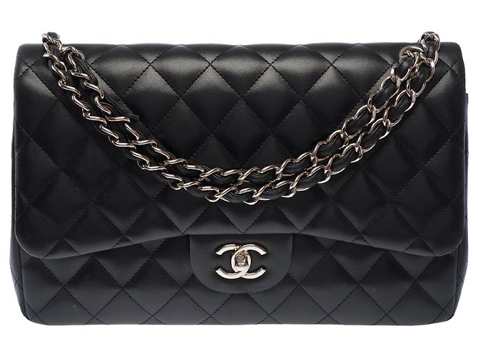 Borsa CHANEL Timeless/Classique in Pelle Nera - 103740 Nero - vista 3