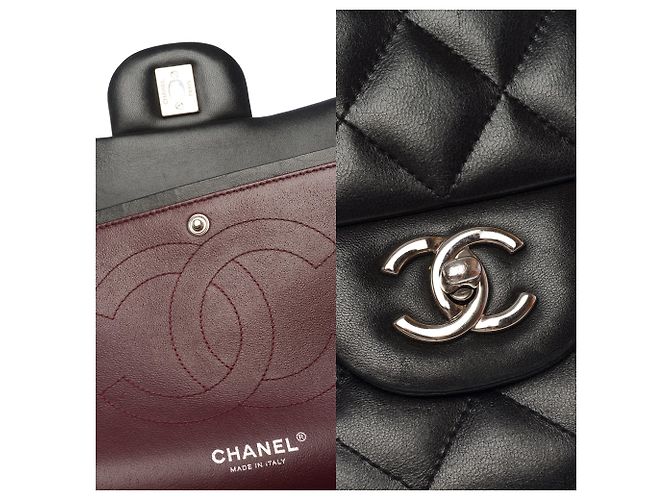 Borsa CHANEL Timeless/Classique in Pelle Nera - 103740 Nero - vista 7