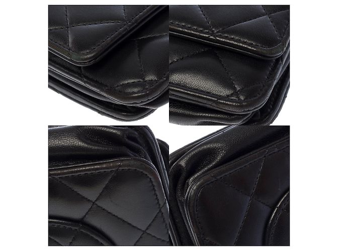 Borsa CHANEL Wallet on Chain in Pelle Nera - 103737 Nero - vista 11