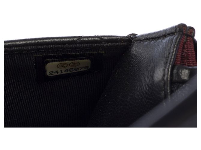 Borsa CHANEL Wallet on Chain in Pelle Nera - 103737 Nero - vista 7