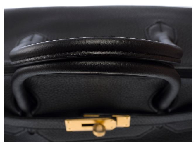 Hermès Borsa HERMES Birkin 40 in Pelle Nera - 103751 Nero - vista 10