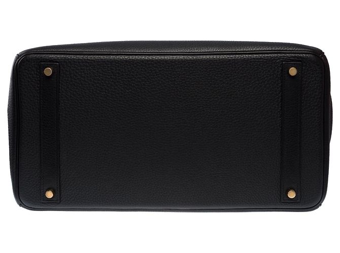 Hermès Borsa HERMES Birkin 40 in Pelle Nera - 103751 Nero - vista 11