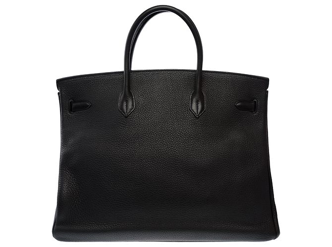 Hermès Borsa HERMES Birkin 40 in Pelle Nera - 103751 Nero - vista 4