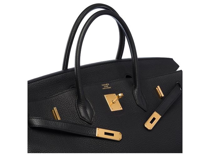 Hermès Borsa HERMES Birkin 40 in Pelle Nera - 103751 Nero - vista 7