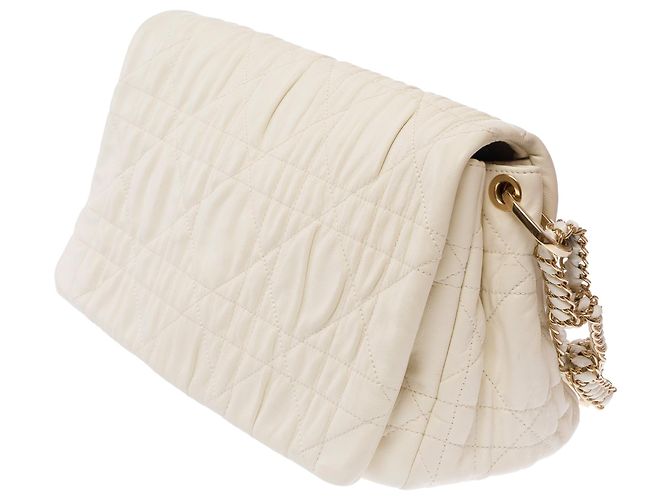 Borsa DIOR Dior Caro in Pelle Bianca - 103695 Bianco - vista 4