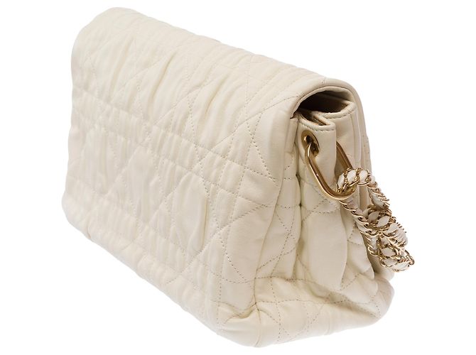 Borsa DIOR Dior Caro in Pelle Bianca - 103695 Bianco - vista 5