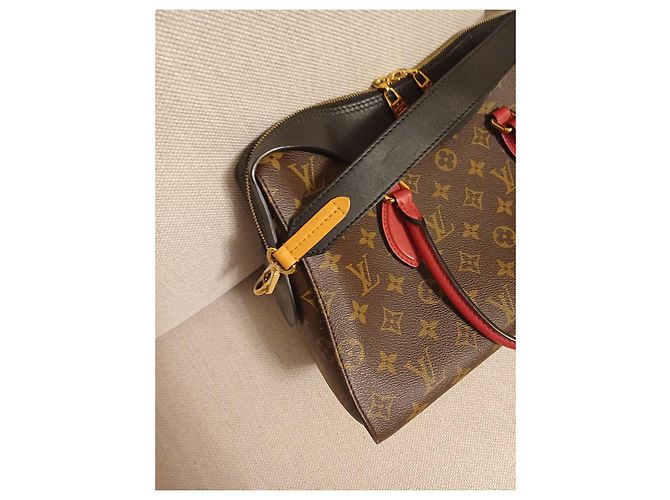 Louis Vuitton Monogram Bandoulière 30 Marrone Nero Rosso - vista 3