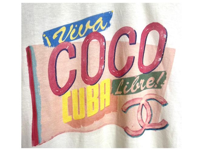 Chanel 17C Viva Coco Cuba Libre Multicolor T-Shirt - Medium ref