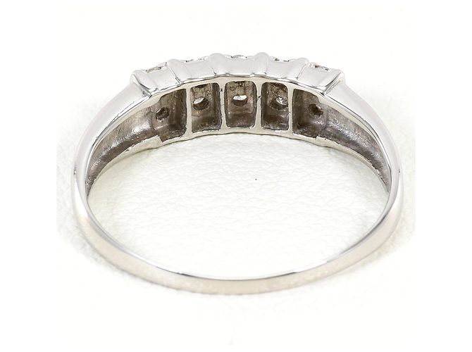 Autre Marque PT900 Platinring mit Diamant - Ansicht 3