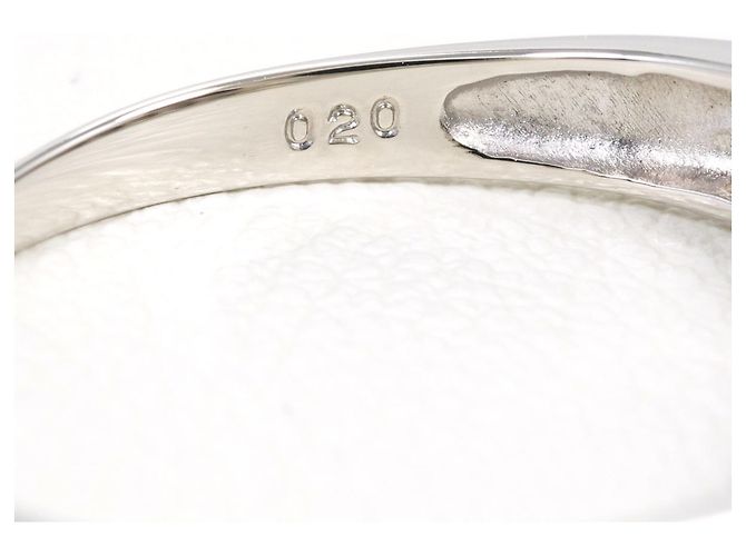 Autre Marque PT900 Platinring mit Diamant - Ansicht 5