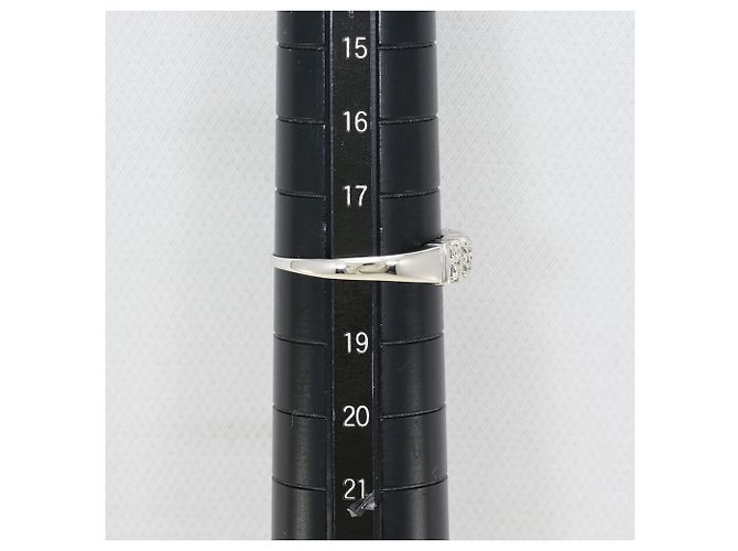 Autre Marque PT900 Platinring mit Diamant - Ansicht 7