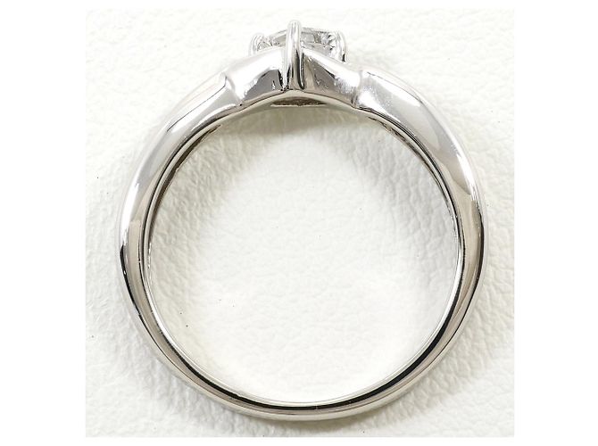 Autre Marque PT900 Platinring mit Diamant - Ansicht 2