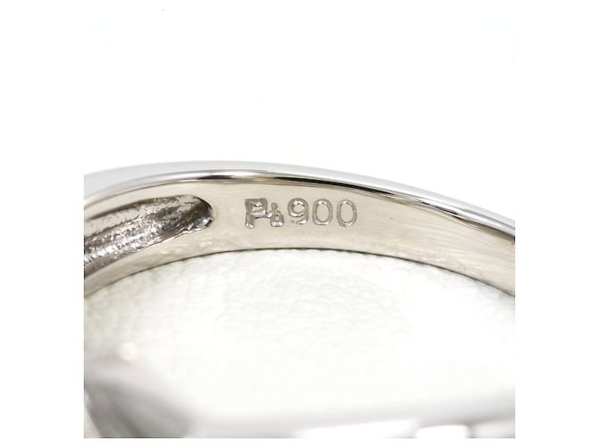 Autre Marque PT900 Platinring mit Diamant - Ansicht 4