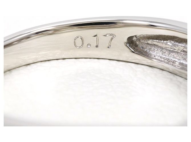 Autre Marque PT900 Platinring mit Diamant - Ansicht 5