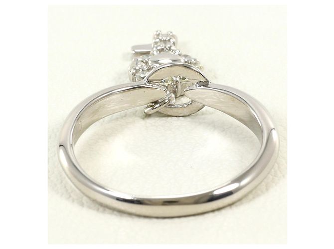 Autre Marque PT900 Platinring mit Diamant - Ansicht 2