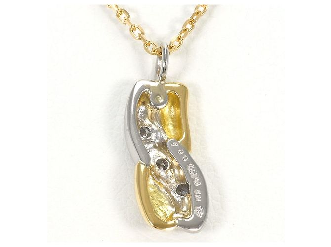 Autre Marque Collana in platino PT850 e oro giallo 18K D'oro - vista 3