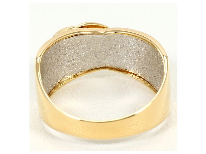 Autre Marque Anello a fascia in platino PT900 e oro giallo 18K D'oro - vista 3