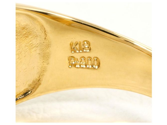 Autre Marque Anello a fascia in platino PT900 e oro giallo 18K D'oro - vista 4