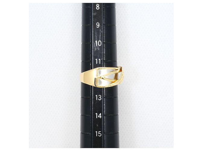 Autre Marque Anello a fascia in platino PT900 e oro giallo 18K D'oro - vista 7