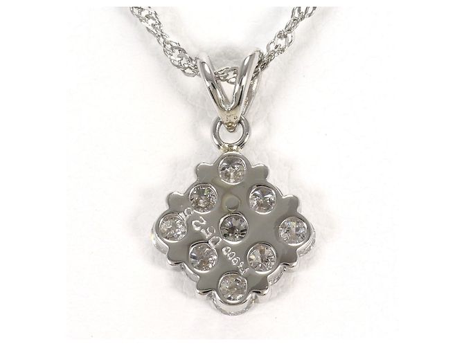 Autre Marque Collana in platino PT900 e PT850 con diamante - vista 3