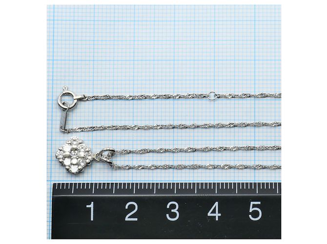 Autre Marque Collana in platino PT900 e PT850 con diamante - vista 4