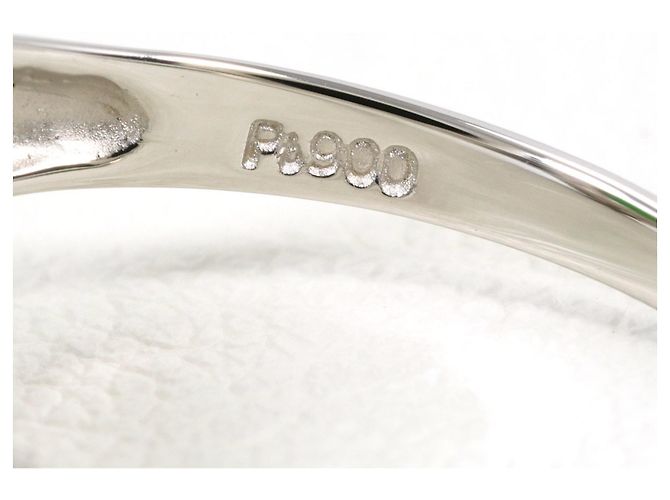 Autre Marque Platinring mit Jade und Diamant - Ansicht 4