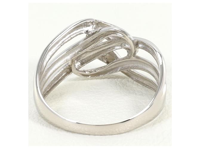 Autre Marque Platinring mit Diamant - Ansicht 3