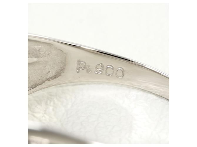 Autre Marque Platinring mit Diamant - Ansicht 4