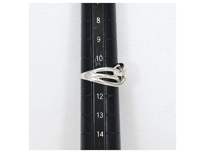 Autre Marque Platinring mit Diamant - Ansicht 7