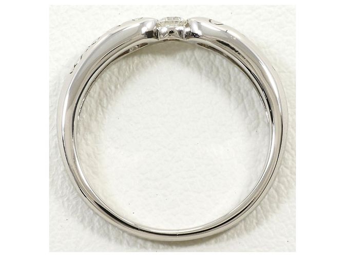 Autre Marque PT900 Platinring mit Diamant - Ansicht 2