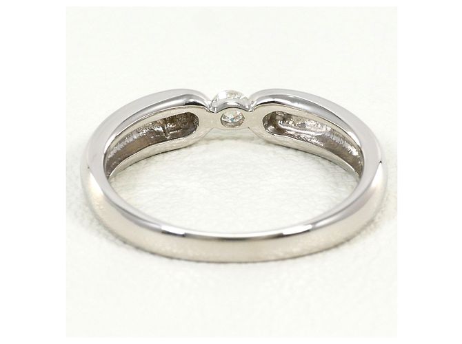 Autre Marque PT900 Platinring mit Diamant - Ansicht 3