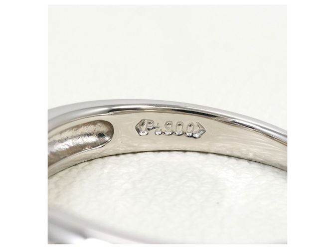 Autre Marque PT900 Platinring mit Diamant - Ansicht 4