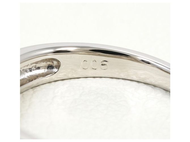 Autre Marque PT900 Platinring mit Diamant - Ansicht 5