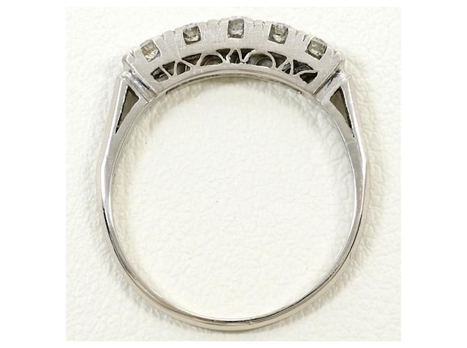 Autre Marque Platinring mit Diamant - Ansicht 2