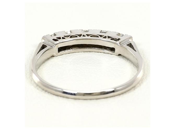 Autre Marque Platinring mit Diamant - Ansicht 3